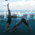 Partner Yoga on Cruise Ship